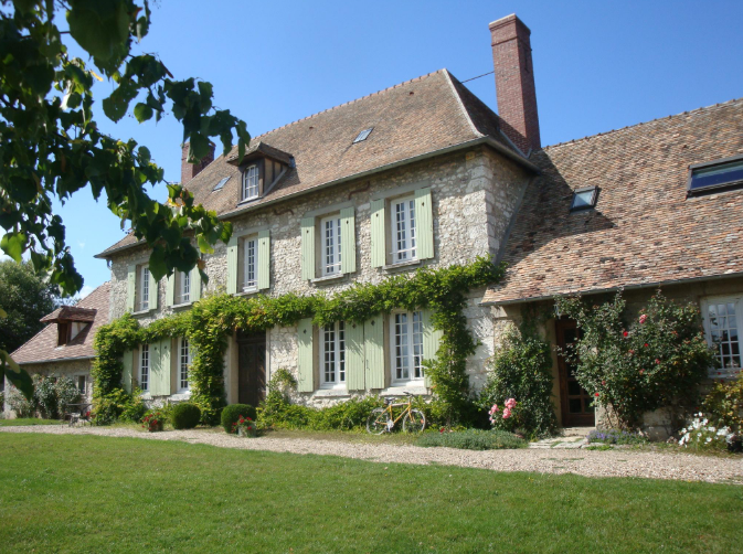 Vue de la Ferme des Ruelles à Tilly